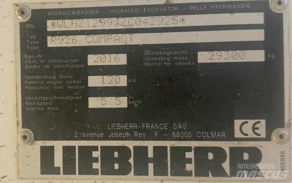 Liebherr R 926 حفارات زحافة