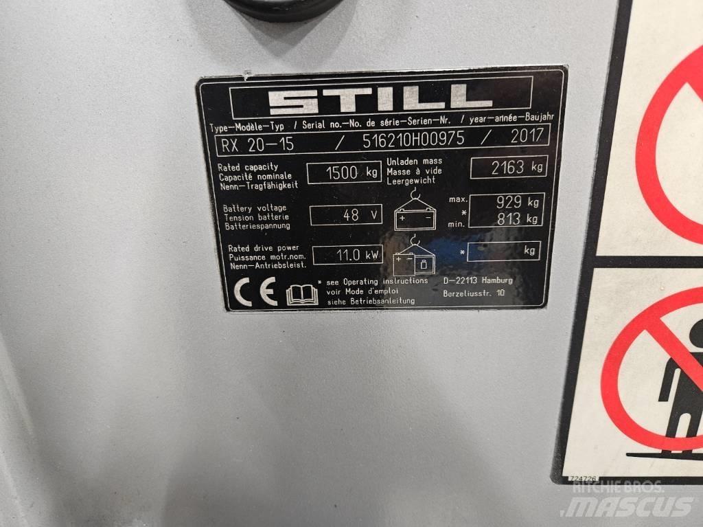 Still RX 20-15 شاحنات ذات رافعات شوكية تعمل بالكهرباء