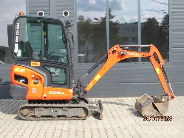 Kubota KX 018-4 حفارات صغيرة أقل من 7 طن (حفارات صغيرة)