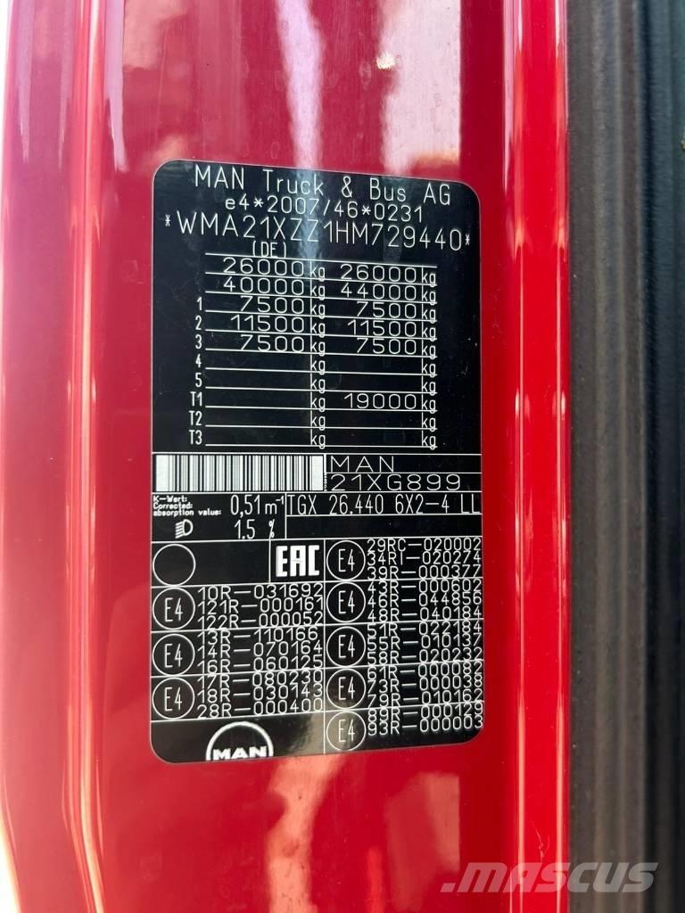 MAN TGX 26.440 شاحنات مسطحة / أوناش