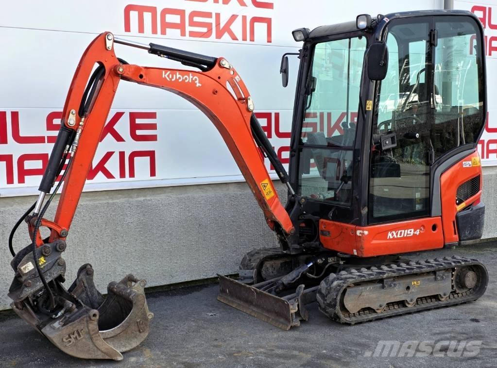 Kubota KX 019-4 حفارات صغيرة أقل من 7 طن (حفارات صغيرة)