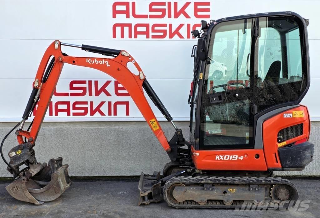 Kubota KX 019-4 حفارات صغيرة أقل من 7 طن (حفارات صغيرة)