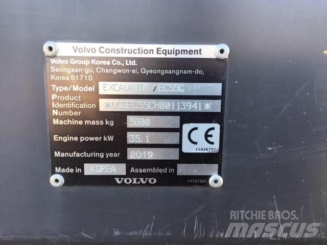 Volvo EC 55 C حفارات صغيرة أقل من 7 طن (حفارات صغيرة)