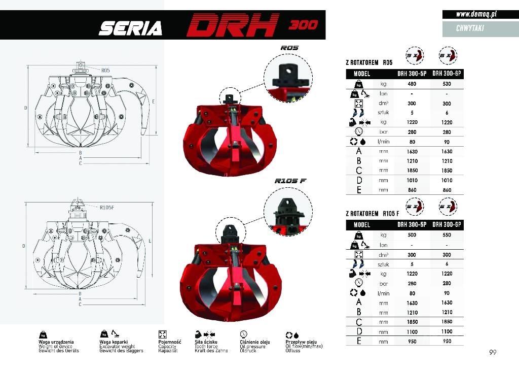  DEMOQ DRH280-6P خطاطيف