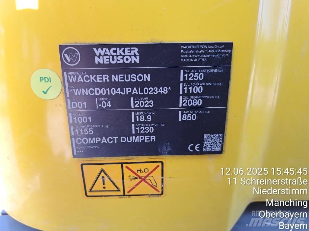 Wacker Neuson 1001 عربات نقل قلابة للمواقع