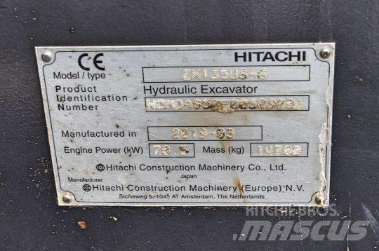 Hitachi ZX135 US-6 حفارات زحافة