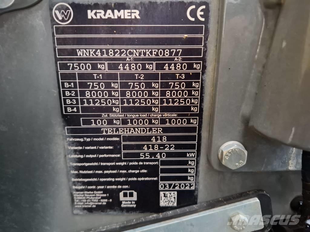 Kramer-allrad 2706 رافعة تلسكوبية