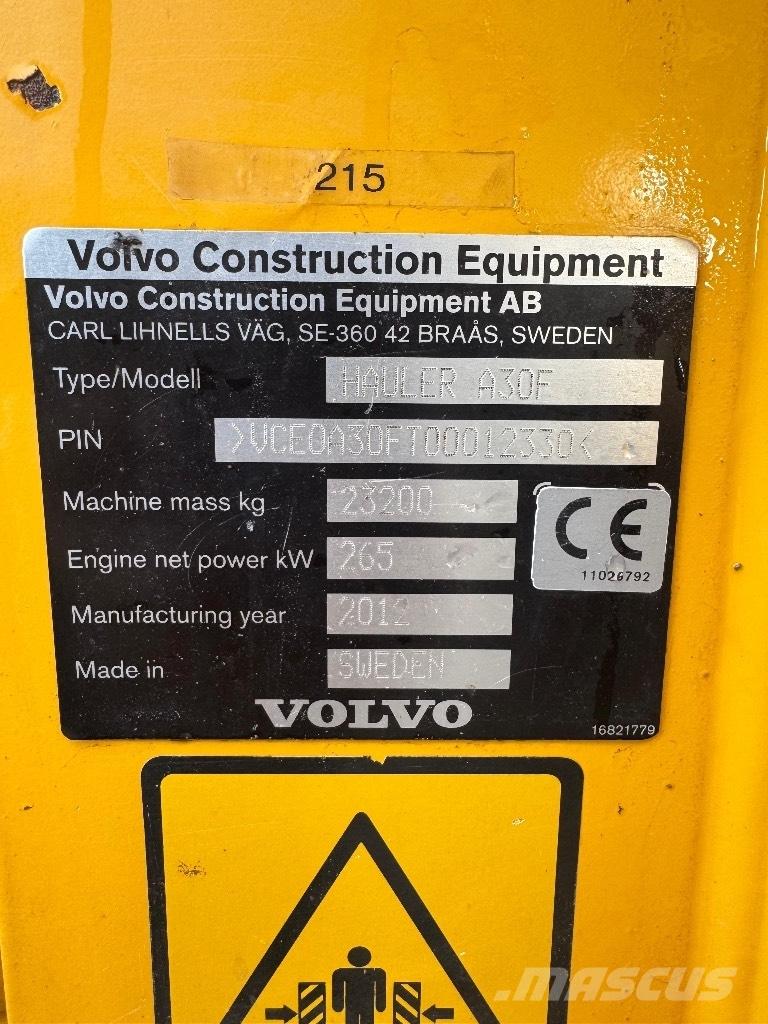 Volvo A 30 F ساحبات مفصلية