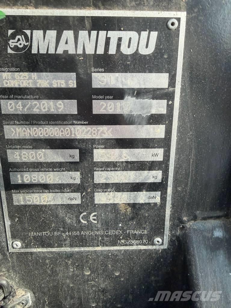 Manitou MT 625 H مناولات متداخلة
