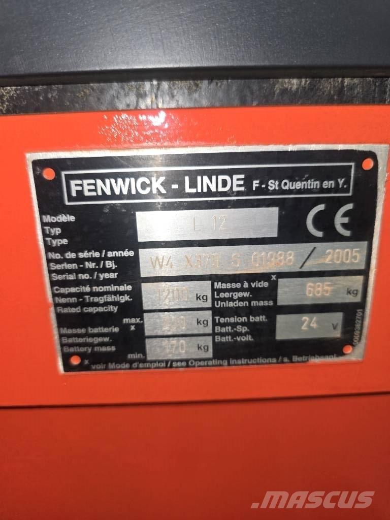 Linde L 12 شاحنات مناولة ذاتية الدفع