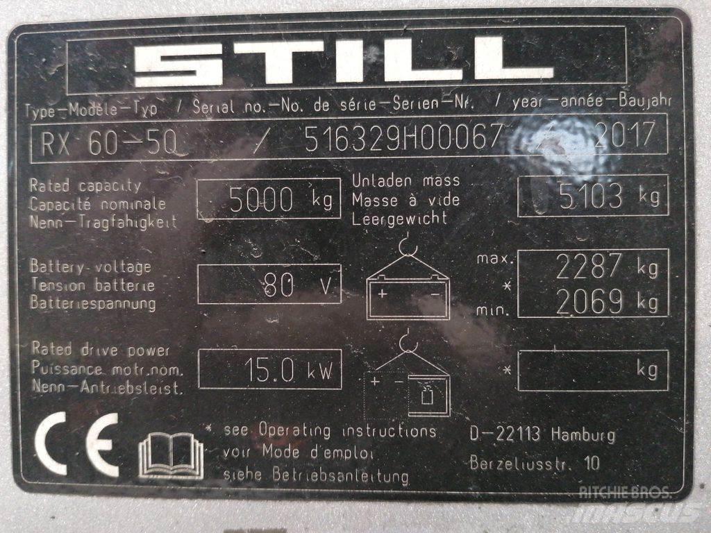Still RX60-50 شاحنات ذات رافعات شوكية تعمل بالكهرباء