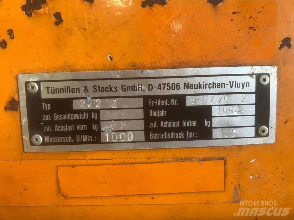  Tunnissen TS 222 Z ماكينات تقطيع أخشاب الحراجة