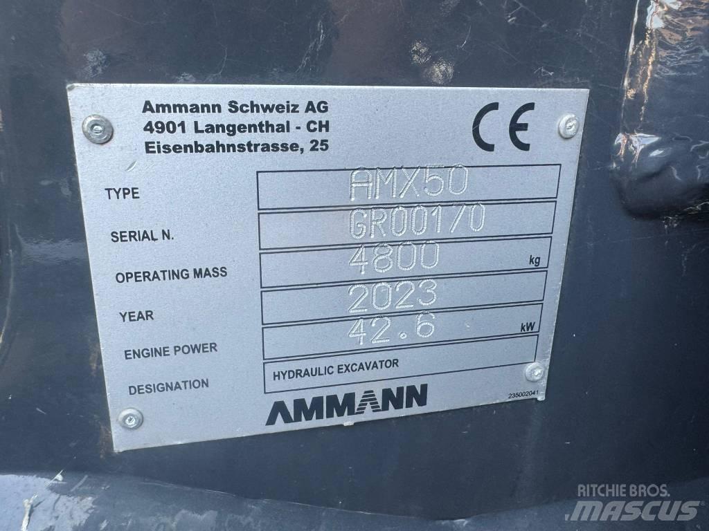 Ammann AMX 50 حفارات صغيرة أقل من 7 طن (حفارات صغيرة)