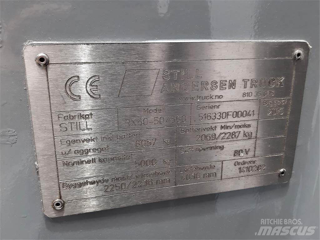 Still RX60 50 600 شاحنات ذات رافعات شوكية تعمل بالكهرباء
