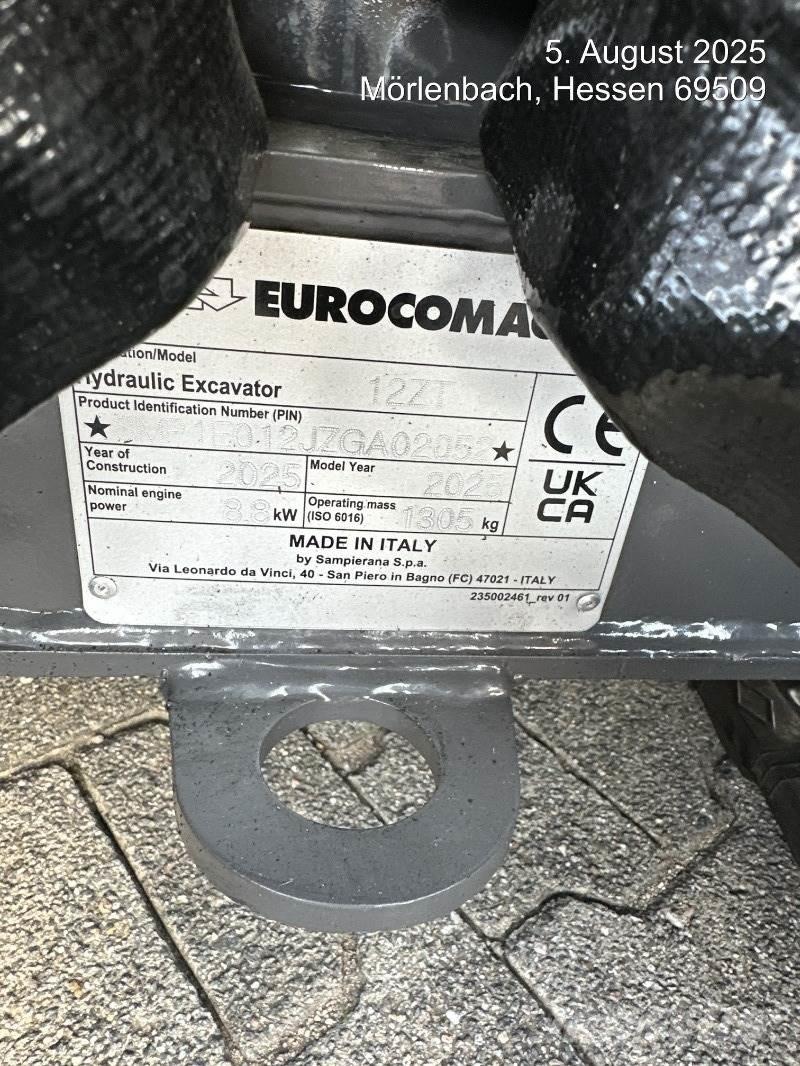 Eurocomach 12ZT حفارات صغيرة أقل من 7 طن (حفارات صغيرة)