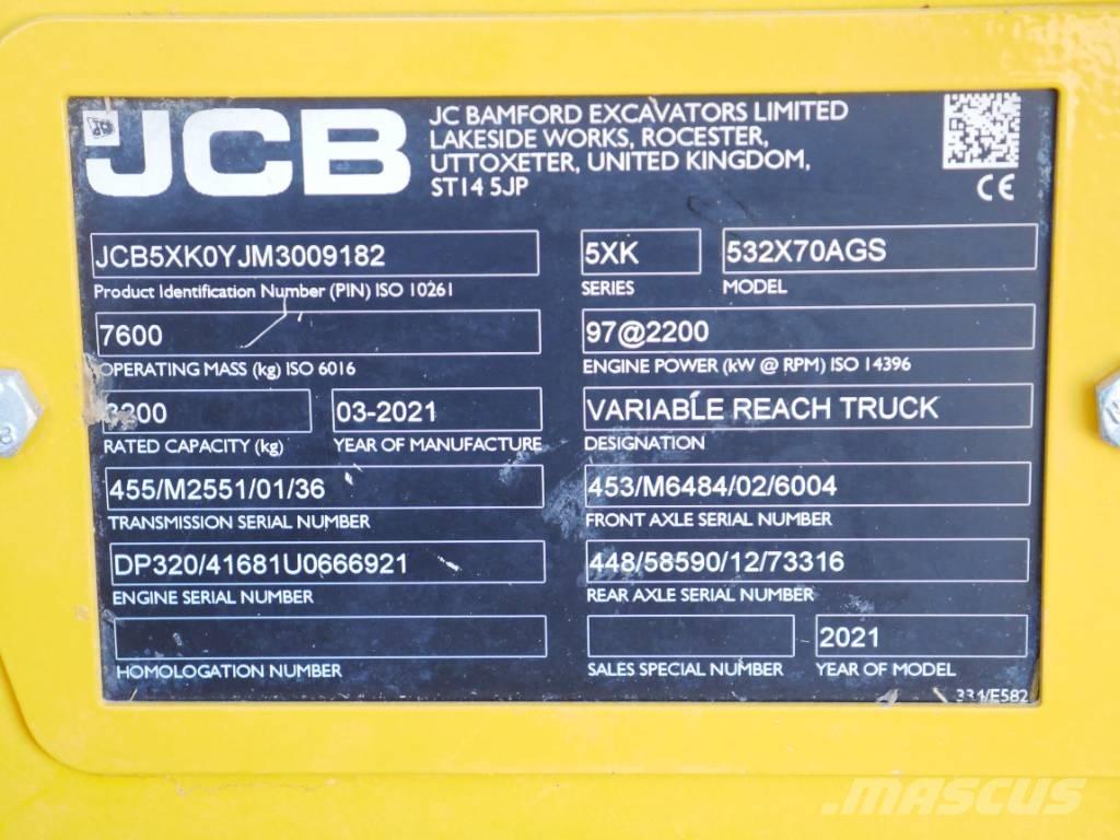 JCB 532-70 مناولات متداخلة