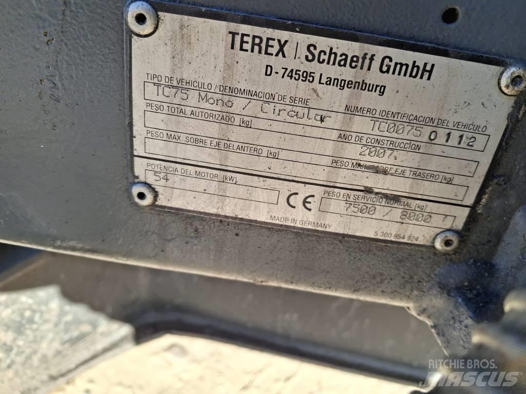 Terex TC 75 حفارات وسط 7 طن - 12 طن