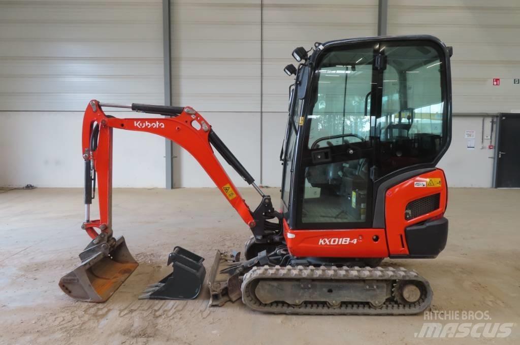 Kubota KX 018-4 حفارات صغيرة أقل من 7 طن (حفارات صغيرة)