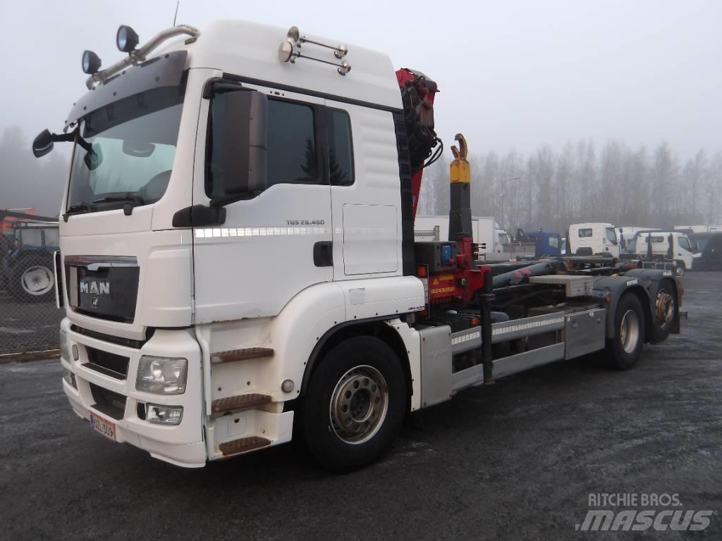 MAN TGS 26.480 6x2 شاحنات الرافعات الخطافية