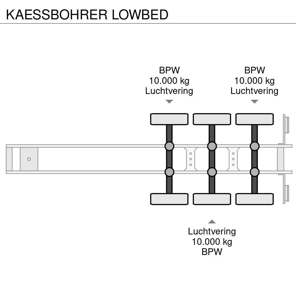 Kässbohrer LOWBED نصف مقطورة مسطحة منخفضة