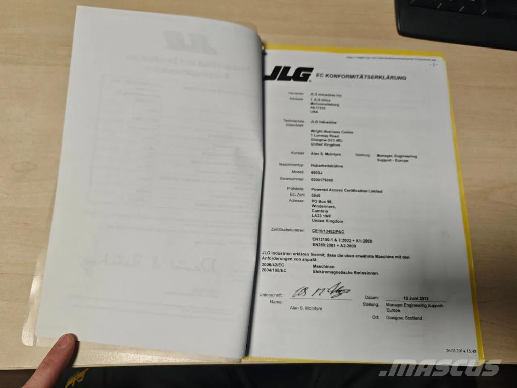 JLG 660 SJ رافعات سلة تلسكوبية