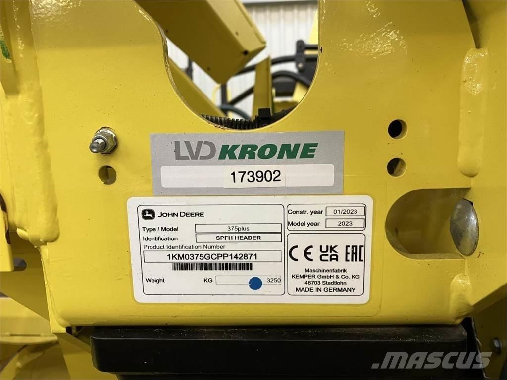 Kemper 375Plus ملحقات الحصادات