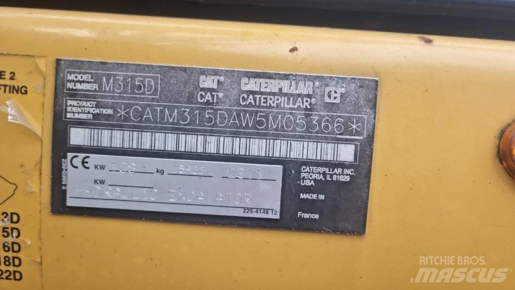 CAT M 315 D حفارات بعجل