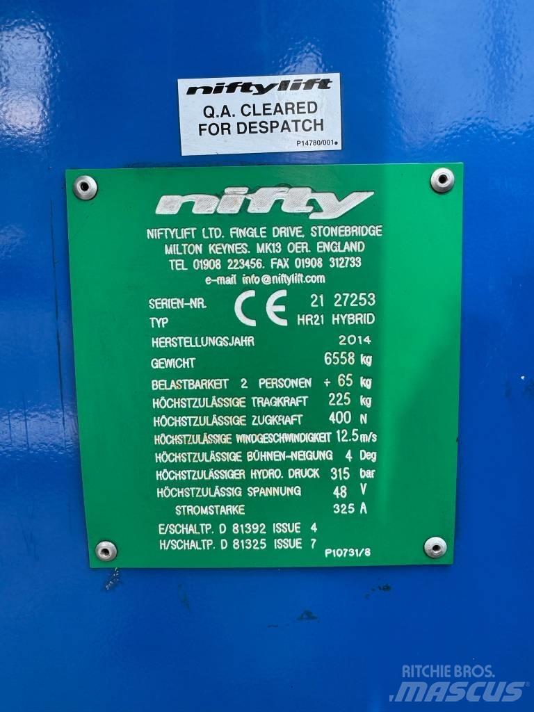 Niftylift HR 21 D E رافعات سلة مفصلية