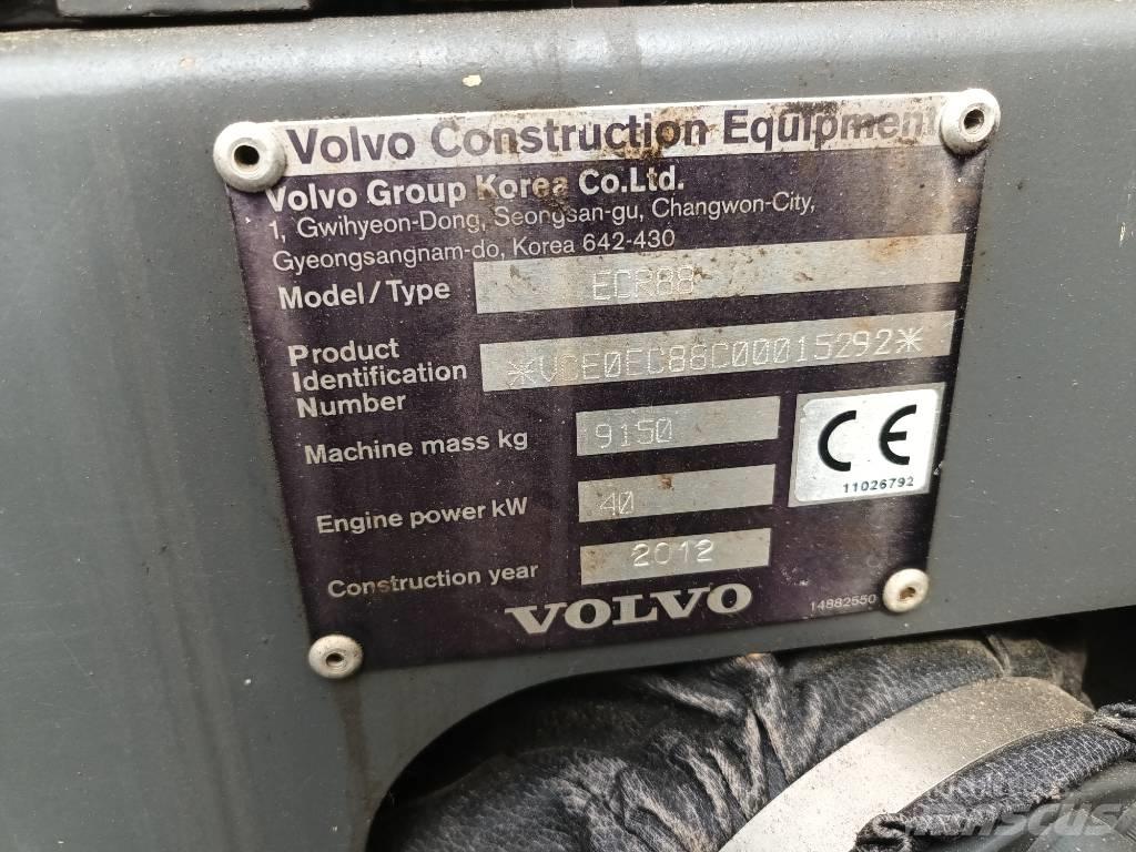 Volvo ECR 88 PLUS حفارات وسط 7 طن - 12 طن