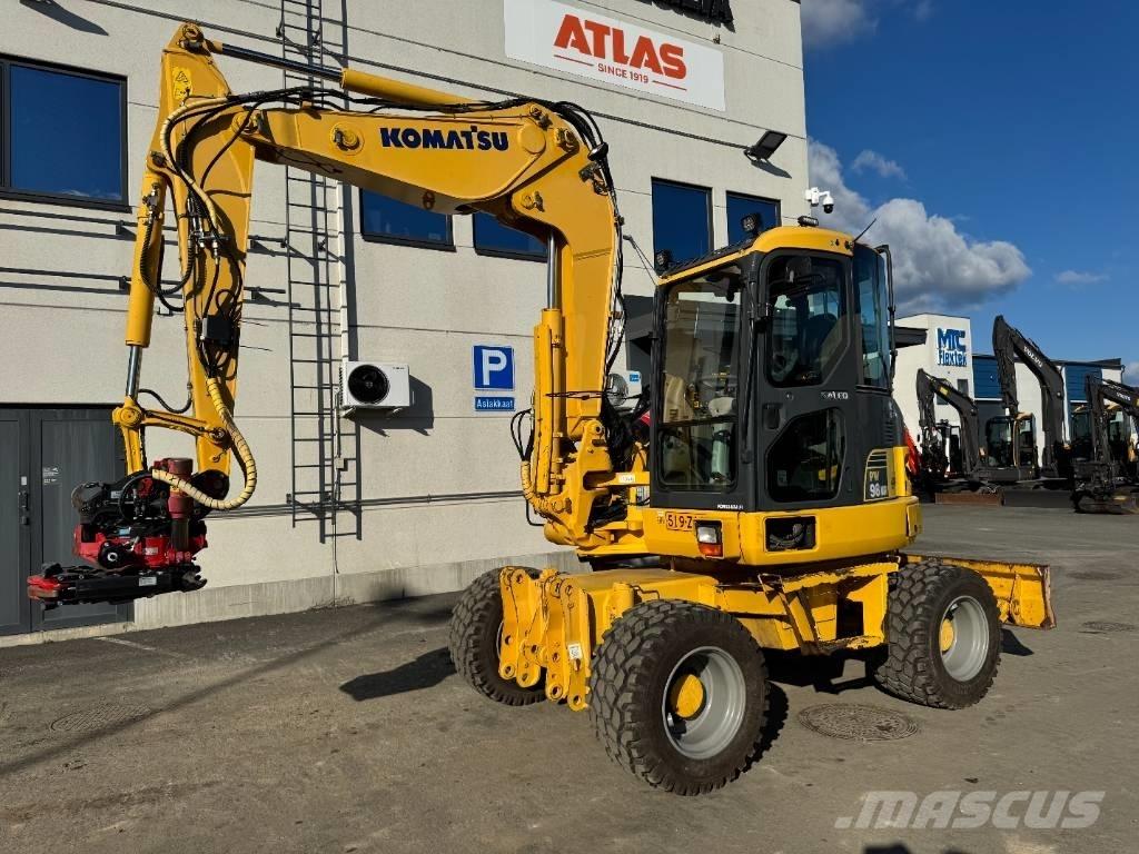Komatsu PW 98 MR-6 حفارات بعجل