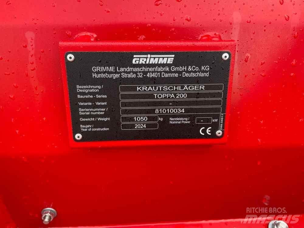 Grimme TOPPA 200 معدات زراعة وحصاد البطاطس - أخرى