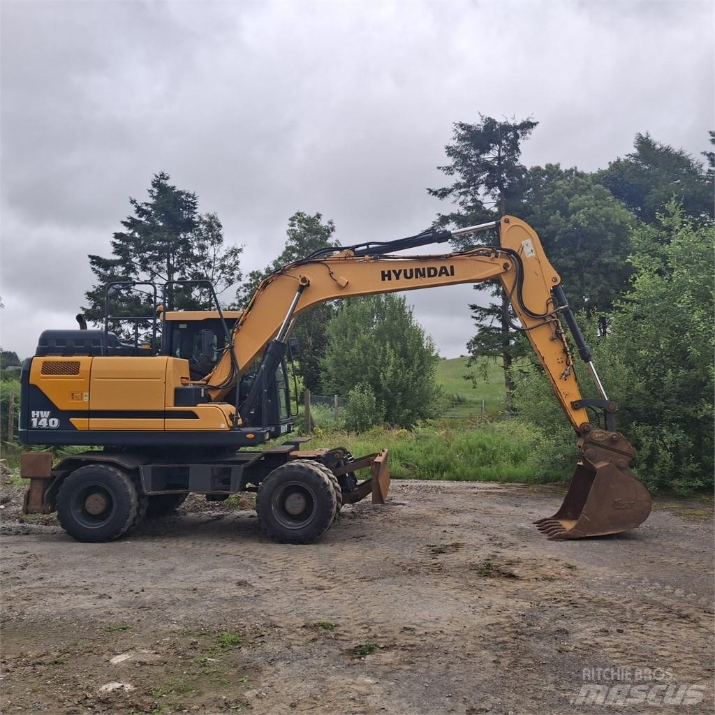 Hyundai HW 140 A حفارات بعجل