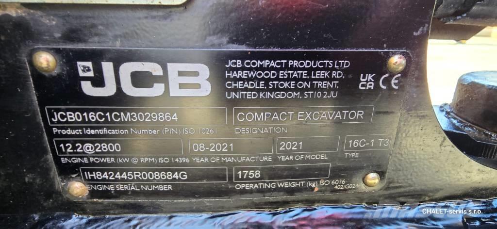 JCB 16 C-1 حفارات صغيرة أقل من 7 طن (حفارات صغيرة)