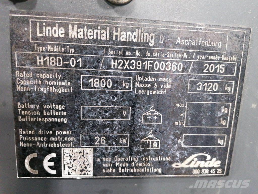 Linde H18D-01 شاحنات LPG