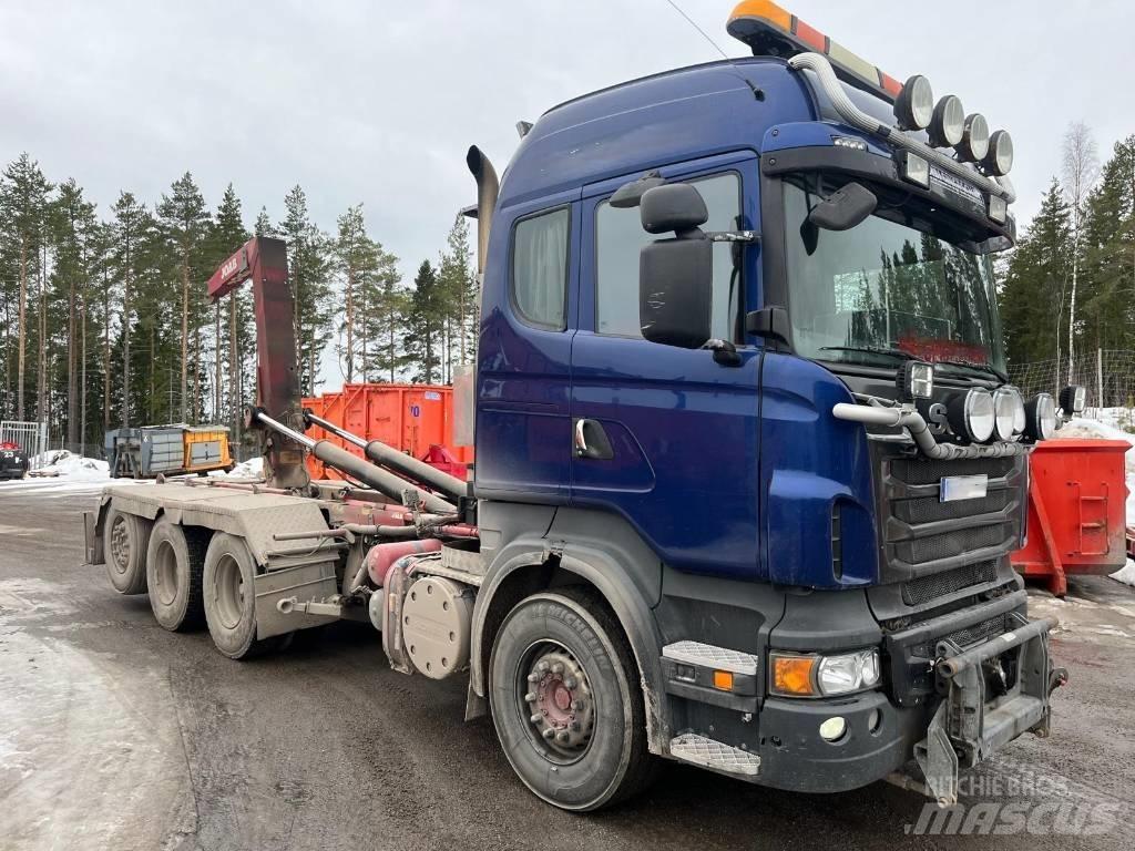Scania R 500 شاحنات الرافعات الخطافية