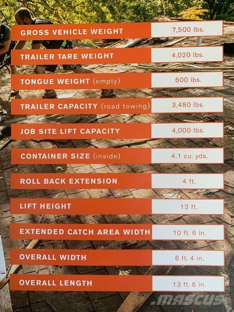  Equipter RB4000 مقطورات قلابة