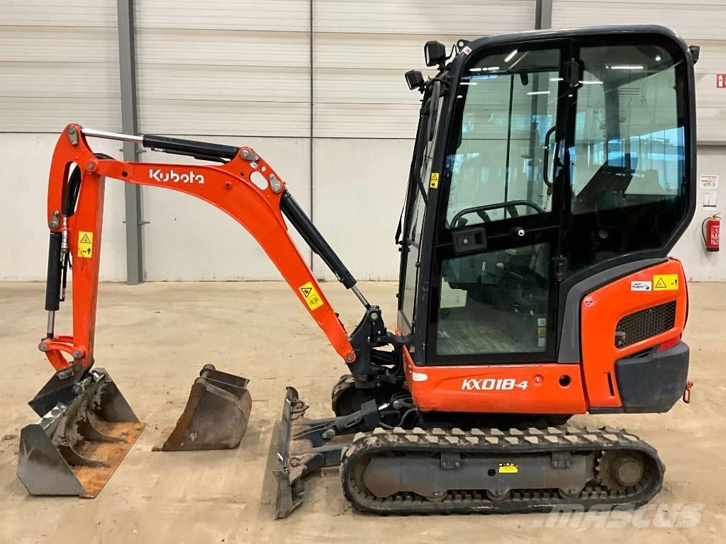 Kubota KX 018-4 حفارات صغيرة أقل من 7 طن (حفارات صغيرة)