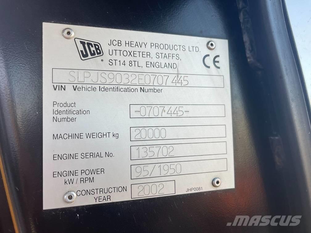 JCB JS 200 حفارات زحافة