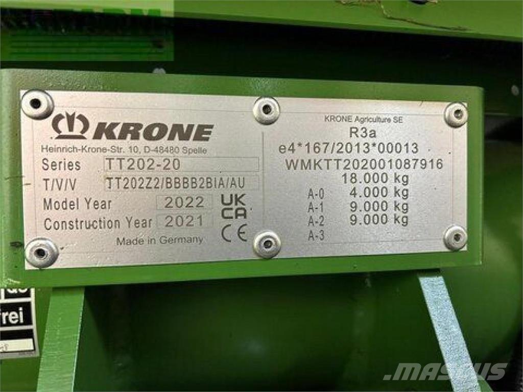 Krone mx 370 gl مقطورة حبوب