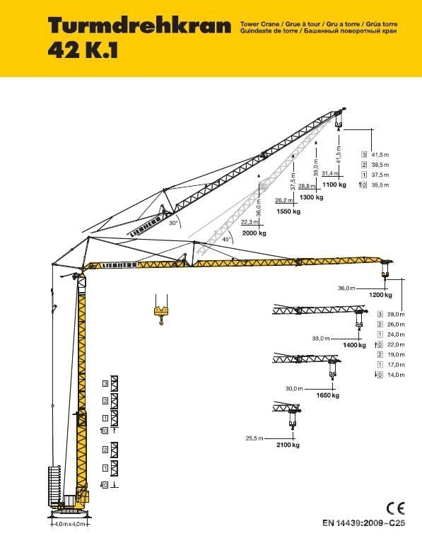 Liebherr 42 K.1 رافعات برجية