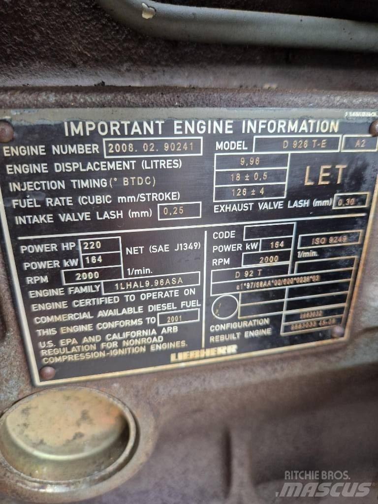 Liebherr D926 TE A2 محركات
