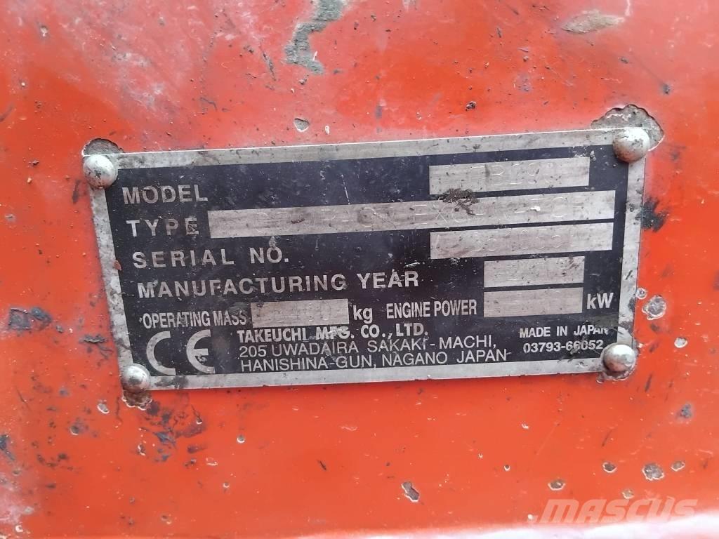 Takeuchi TB290 حفارات صغيرة أقل من 7 طن (حفارات صغيرة)