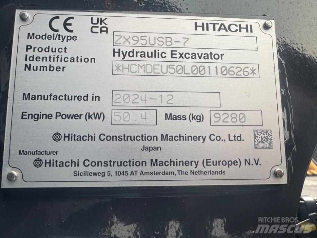 Hitachi ZX 95USB-7 حفارات وسط 7 طن - 12 طن