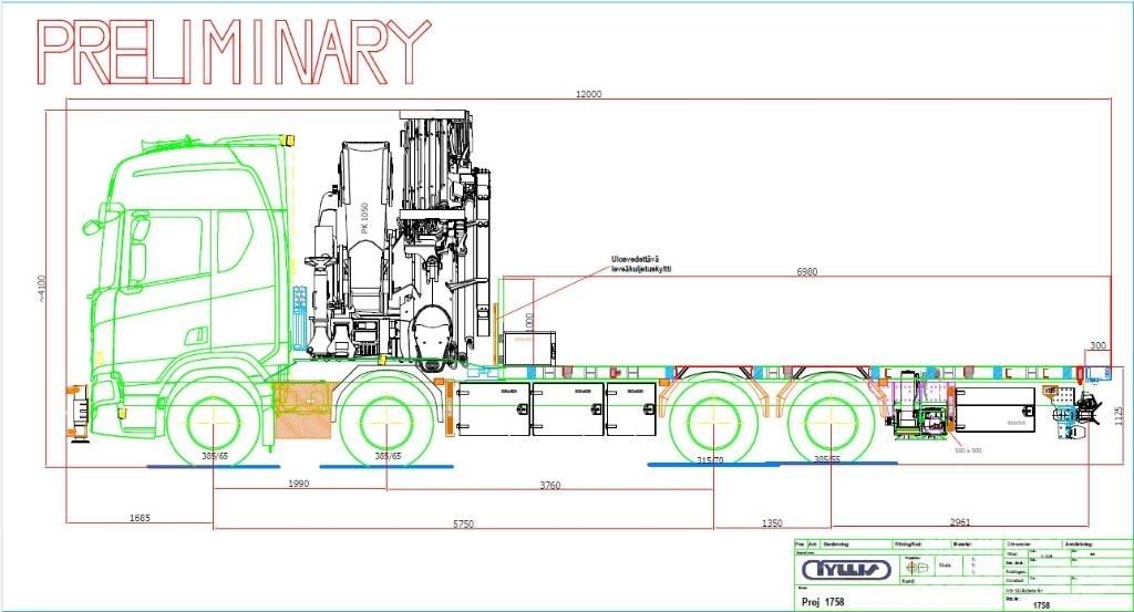 Scania R 590 شاحنات الرافعات