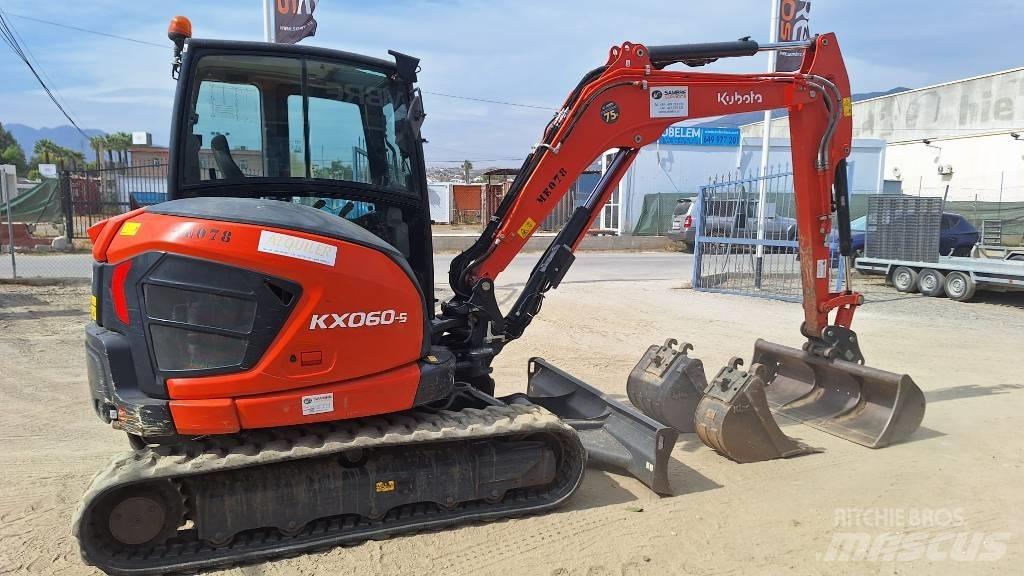 Kubota KX 060-5 حفارات صغيرة أقل من 7 طن (حفارات صغيرة)