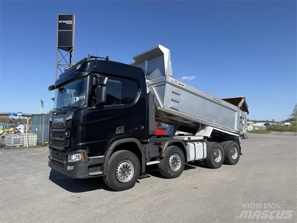 Scania R580 8X4 شاحنات قلابة