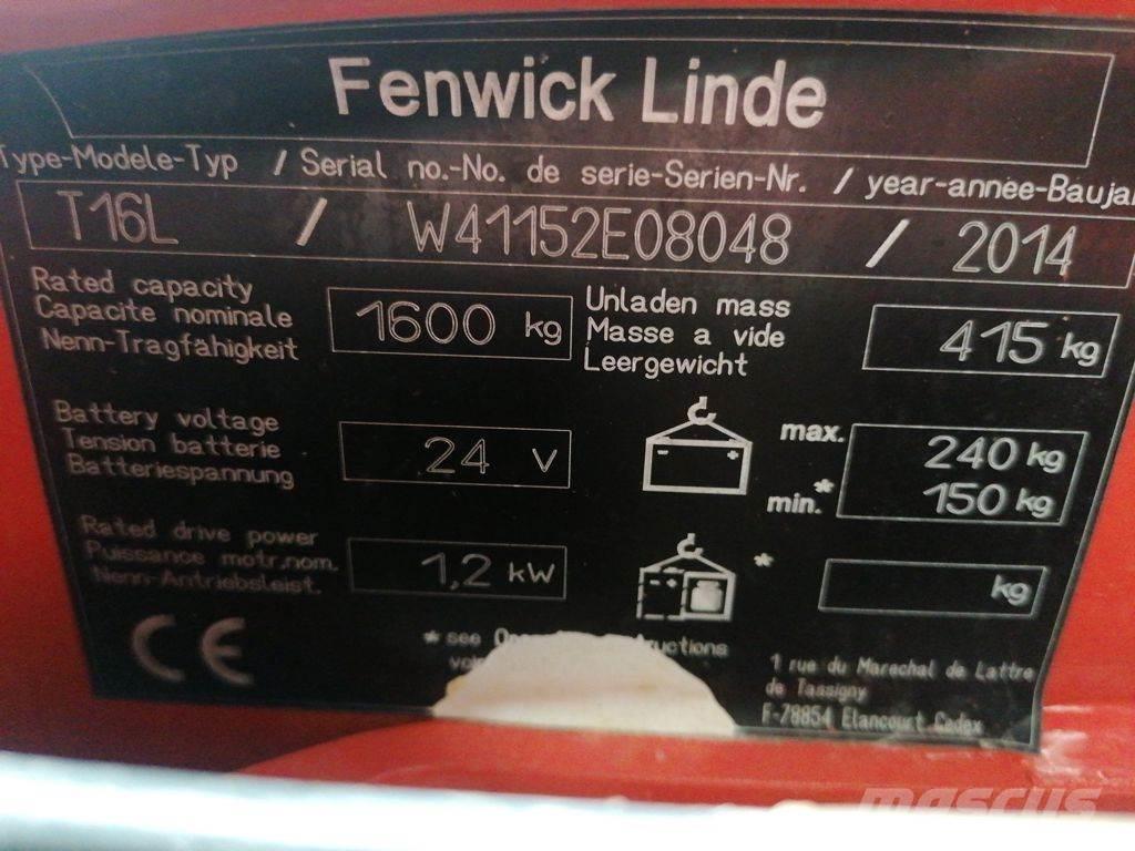 Linde T16L معدات الرفع منخفض المستوى