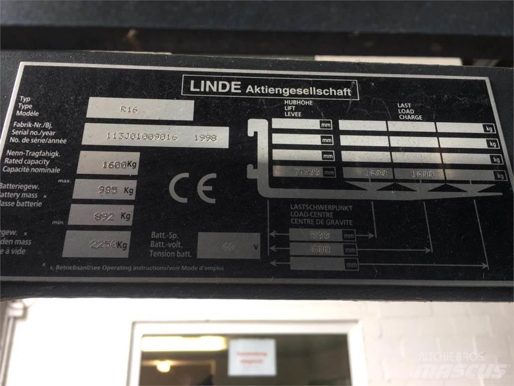 Linde R16 شاحنات ذات رافعات شوكية - أخرى