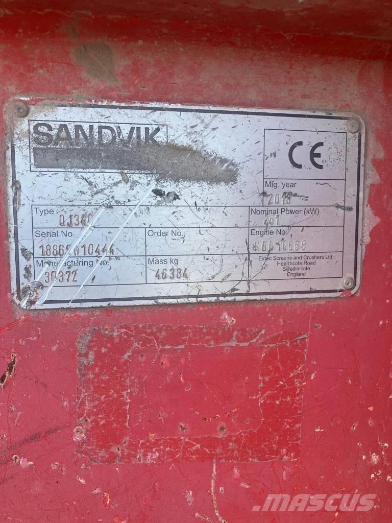 Sandvik QJ 340 الكسارات المتنقلة