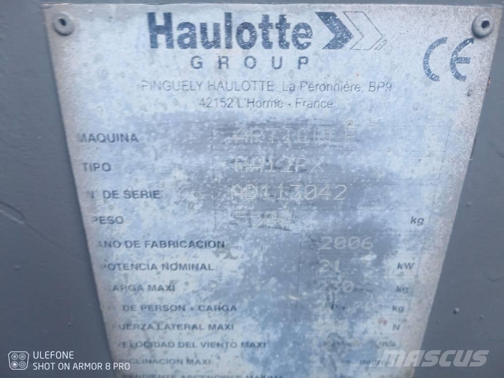 Haulotte HA 12 PX رافعات سلة مفصلية